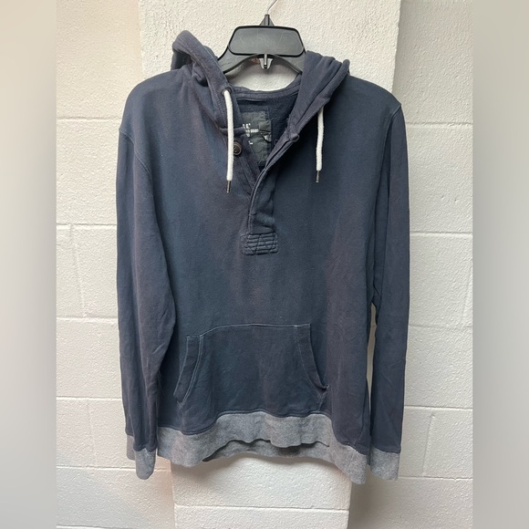 H&M Other - Men's Navy Hoodie with Gray Accents. Large